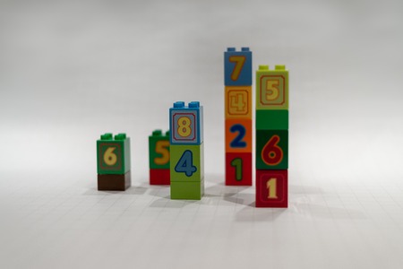 toy graph blocks cubes with numbers