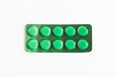 pill isolate on white backgroundの写真素材