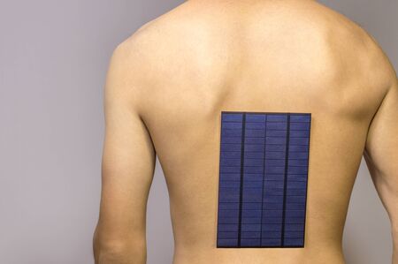 solar panel on the back