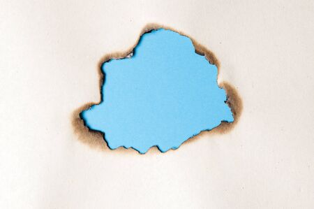 burned out space for writing on paperの写真素材