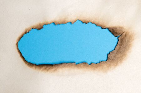 burned out space for writing on paperの写真素材