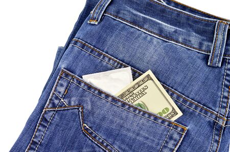 money in your pants pocketの写真素材