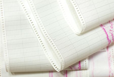 graph paper ribbonの写真素材