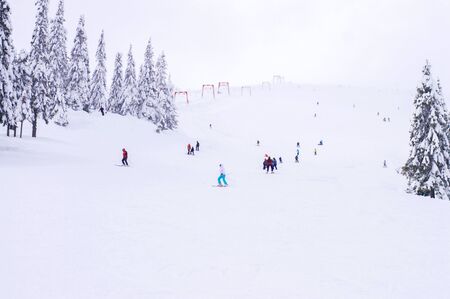 ski slopeの写真素材
