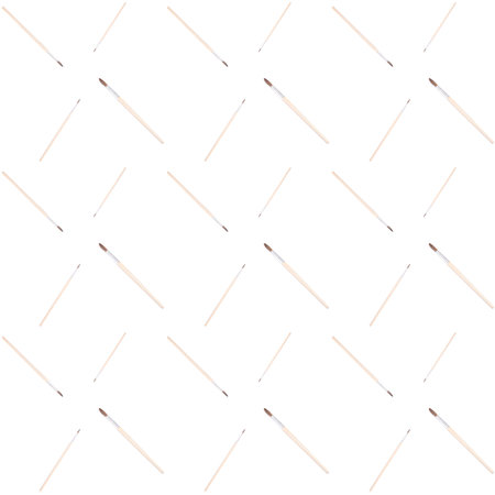 brush seamless pattern on white backgroundの写真素材