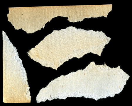 Old vintage torn paper textureの写真素材