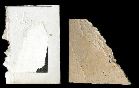 Old vintage torn paper textureの写真素材