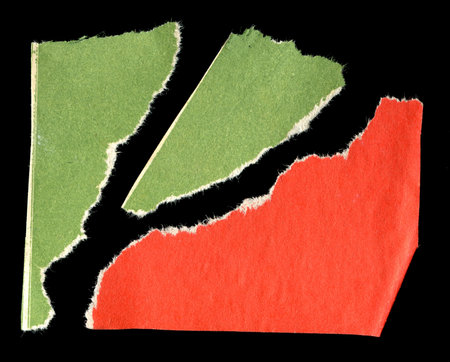 Old vintage torn paper textureの写真素材