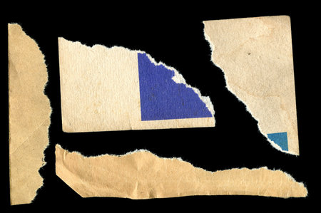 Old vintage torn paper textureの写真素材