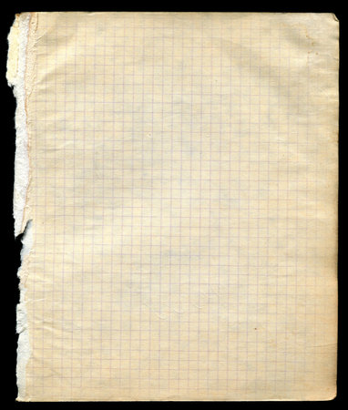 Old vintage squared paper texture backgroundの写真素材