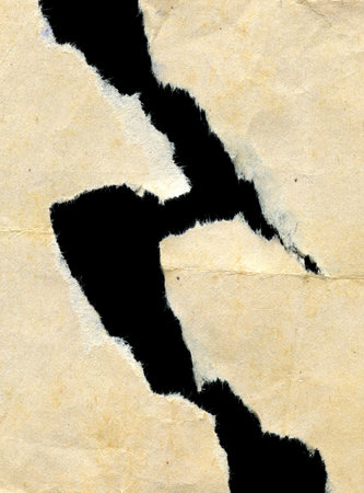 old vintage paper, torn piecesの写真素材