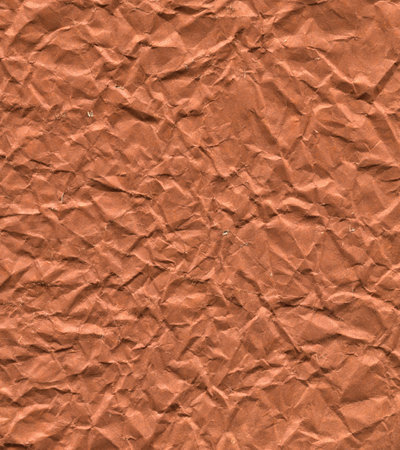 crumpled brown paper texture backgroundの写真素材