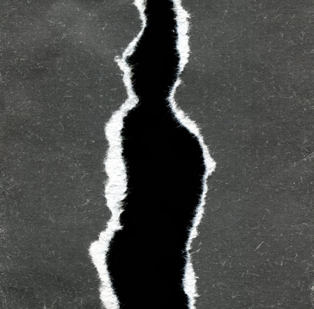 old vintage torn black paper textureの写真素材