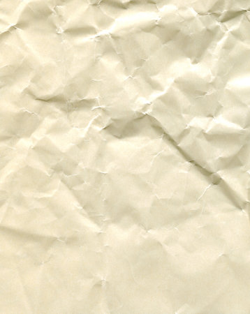 texture yellow crumpled glossy paperの写真素材