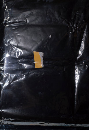 polyethylene texture black color background