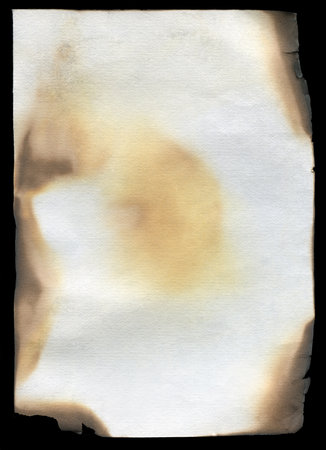 texture of old burnt paper backgroundの写真素材
