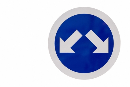 Road sign  Right or left enabled