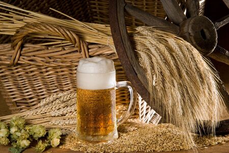 still life with beerの写真素材
