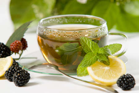 glass of teaの写真素材