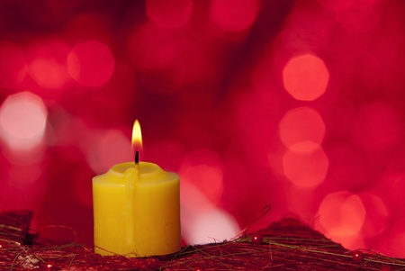 christmas candleの写真素材