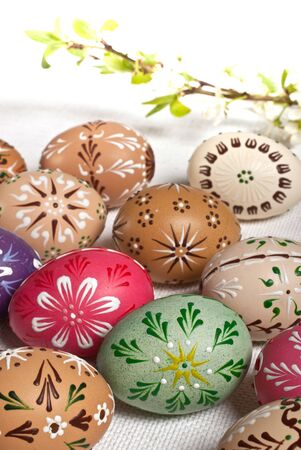 easter eggsの写真素材