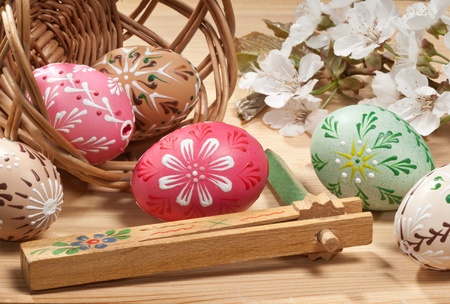 easter eggsの写真素材