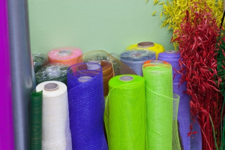 coloured rollsの写真素材
