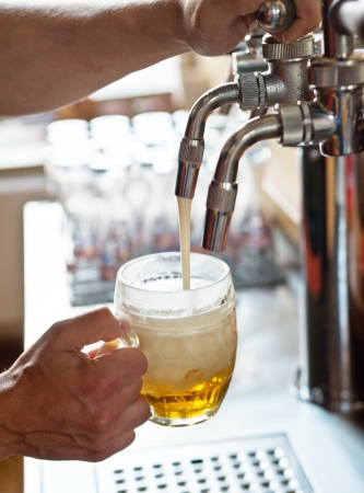 beer on tapの写真素材
