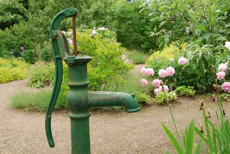 Hand-operated water pumpの写真素材