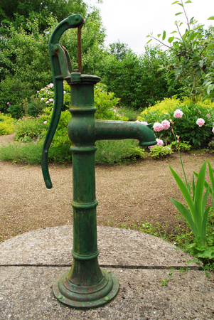 Hand-operated water pumpの写真素材