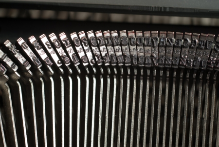 typewriter close upの写真素材