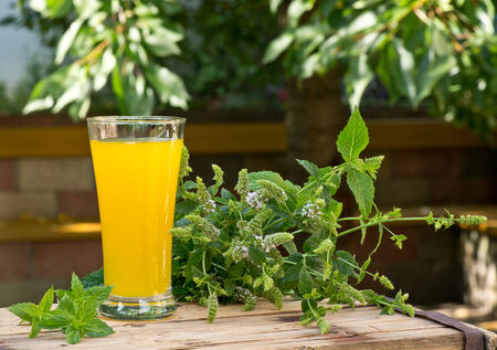 glass of juiceの写真素材