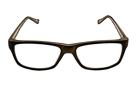 illustration of eyeglasses on the white backgroundの写真素材