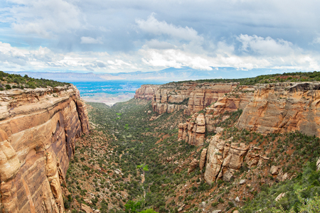 Landscape in Colorado National Monument  in USAの写真素材