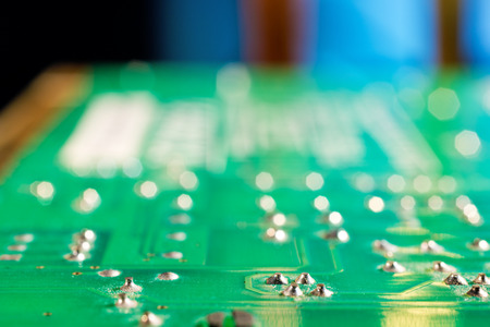 detail of mother board for computer