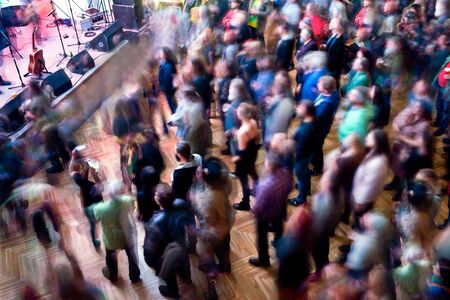 A Lot Of Music Fans In The Clubの写真素材