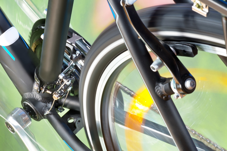 Detail Of Front Derailleur And Back Wheelの写真素材