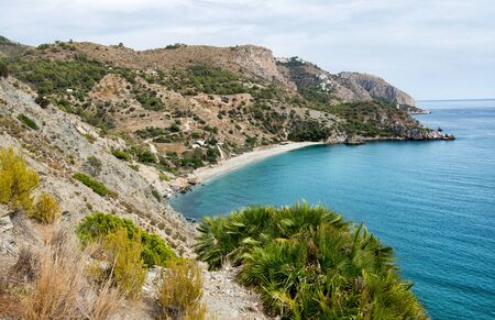 Natural beach in AndalucÃ­a. Spain. Europe.の写真素材