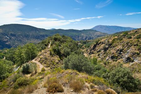Alpujarra in AndalucÃ­a in Spain.の写真素材