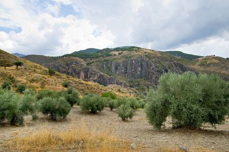 Landscape in Sierra Nevada in Spainの写真素材