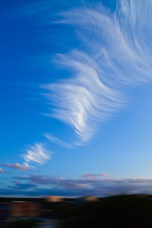 Cloud on the blue skyの写真素材