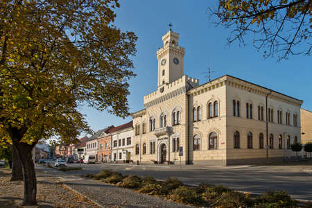Postoloprty town hall. Czech Republic.の写真素材