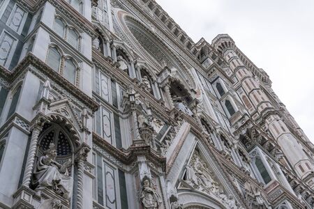 Duomo viewed from nearby square. Florence, Italyの写真素材