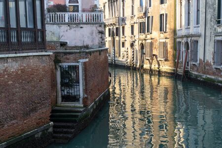 Venice canal lightの写真素材
