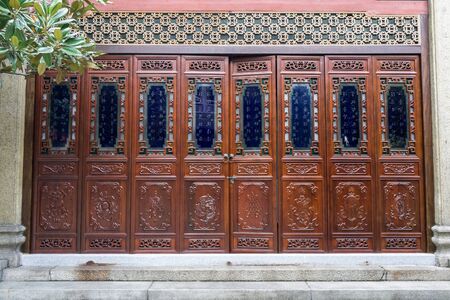 The temple of the six banyan trees pagoda located in guangzhou, china taken during summer.の写真素材