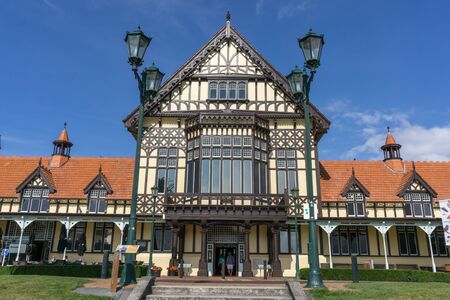 rotorua museum of art and history in rotorua, new zealand. Taken during summerのeditorial素材