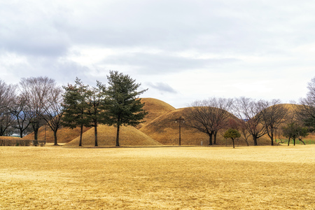 Noseori Gobungun royal mounds in Gyeongju, South Korea