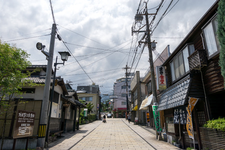 beppu jigoku mushi kobo street shops and restaurants in Japan. Taken in Beppu, Japan. July 23rd 2018のeditorial素材