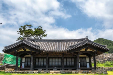 Namdojinseong fortress taken in Jindo Island, in South Koreaのeditorial素材