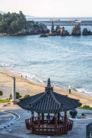 Chuam beach viewed from the resort viewing point.のeditorial素材
